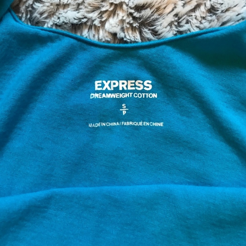 Express Blue Colorblock Tank Top - Picture 2 of 5